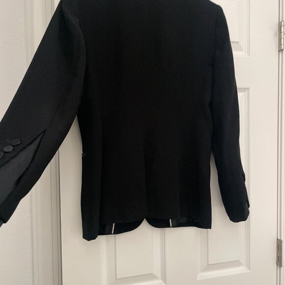 Women's Stunning Suit- Black Tuxedo Jacket & Dress Pants-Calvin Klein - Picture 11 of 13